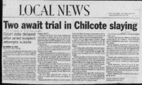 Two await trial in Chilcote slaying