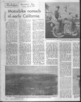 Motorbike nomads in early California