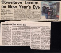 Downtown beaten on New Year's Eve