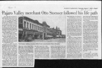 Pajaro Valley merchant Otto Stoesser followed his life path