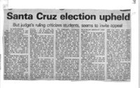 Santa Cruz election upheld