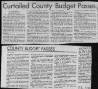 Curtailed county budget passes