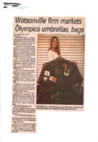 Watsonville firm markets Olympics umbrellas, bags