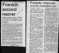 Franich accord nearer