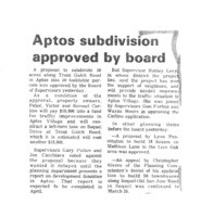 Aptos subdivision approved by board