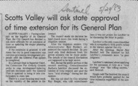 Scotts Valley will ask state approval of time extension for its General Plan