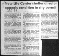 New Life Center shelter director appeals condition in city permit