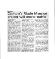 Capitola's Rispin Mansion project will create traffic