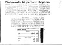 Watsonville 60 percent Hispanic