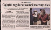 Colorful regular at council meetings dies