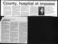 County, hospital at impasse