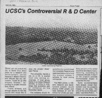 UCSC's Controversial R & D Center