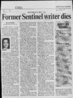 Former Sentinel writer dies