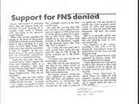 Support for FNS denied