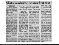 Strike mediator passes first test