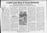 A Brief Look Back at Camp McQuaide