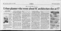 Urban planner who wrote about SC architecture dies at 57