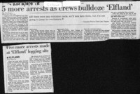 5 more arrests as crews bulldoze 'Elfland