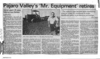 Pajaro Valley's 'Mr. Equipment' retires