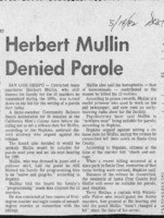 Herbert Mullin Denied Parole