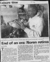 Leisure time: End of an era: Noren retires