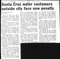 Santa Cruz water customers outside city face new penalty