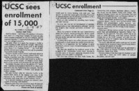 UCSC sees enrollment of 15,000