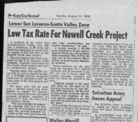 Low Tax Rate For Newell Creek Project