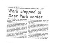 Work stopped at Deer Park center