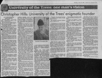 Christopher Hills: University of the Trees' enigmatic founder