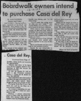 Boardwalk owners intend to purchase Casa del Rey