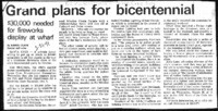 Grand plans for bicentennial