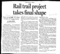 Rail trail project takes final shape