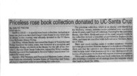 Priceless rose book collection donated to UC-Santa Cruz