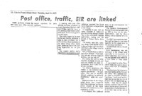 Post office, traffic, EIR are linked