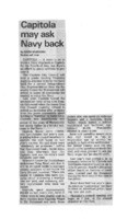 Capitola may ask Navy back