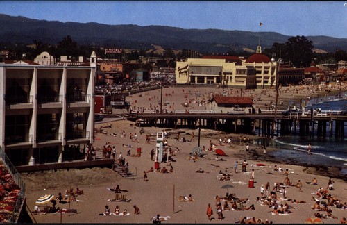 Beach at Santa Cruz [and Dream Inn]