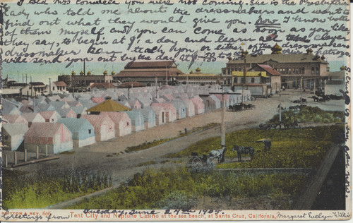 Tent City and Neptune Casino at the Sea Beach