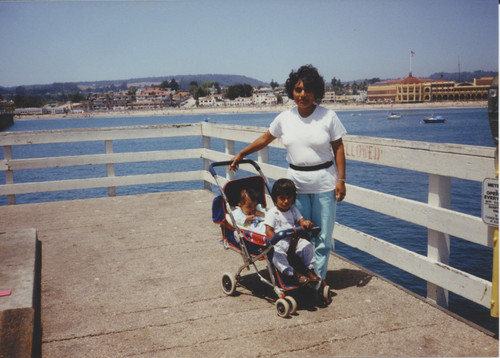 Family at the Municipal Wharf