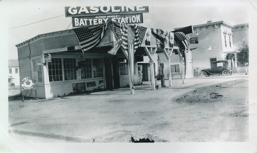 Gasoline and Battery Station on Front Street