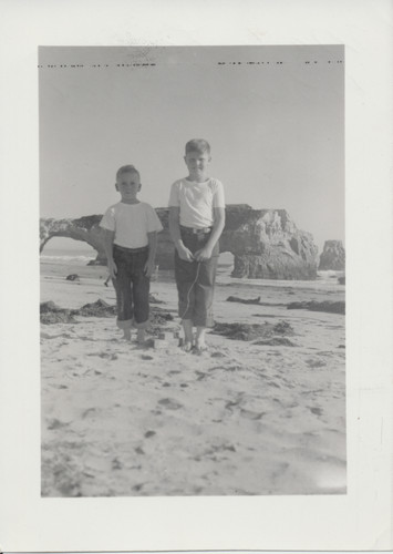 Two young boys at Natural Bridges