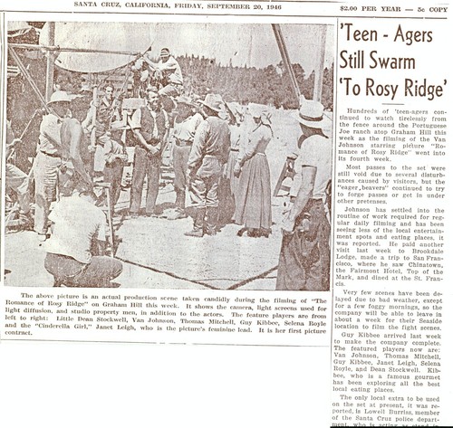 Teen-Agers Still Swarm to 'Rosy Ridge