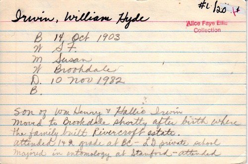 Irwin, William Hyde