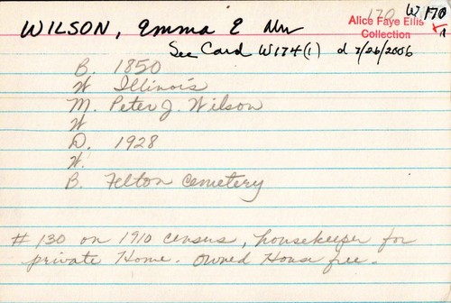 Wilson, Emma