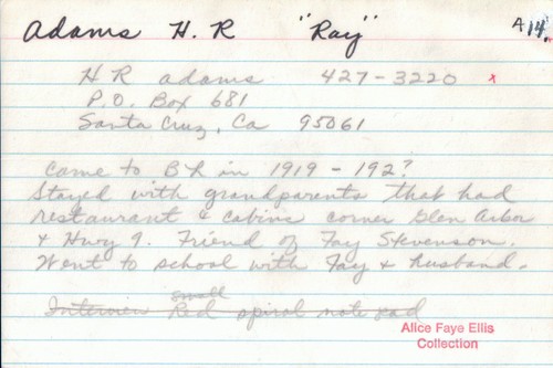 Adams, H.R. (Ray)