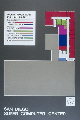 San Diego Supercomputer Center: fourth floor plan