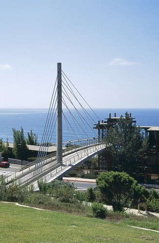 Scripps Crossing Pedestrian Bridge: view from the east side