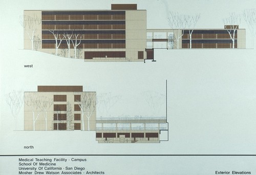 Medical Teaching Facility: exterior elevations