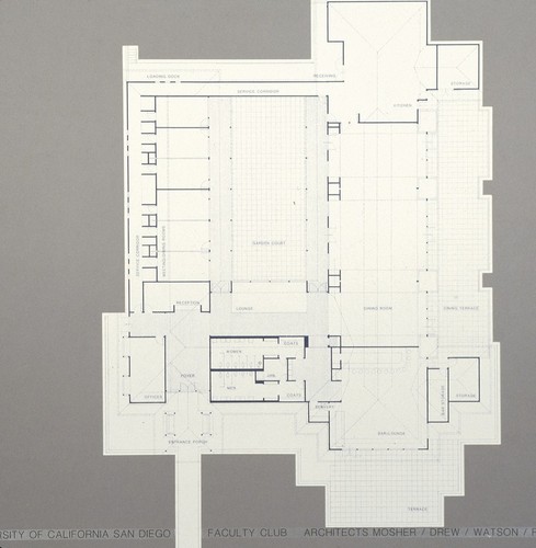 Ida and Cecil Green Faculty Club: plan