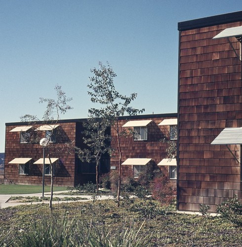 Residential Apartments, Phase Two: exterior: view of two buildings